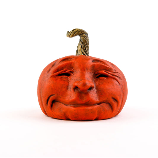 Small Pumpkin Sculpture with Face