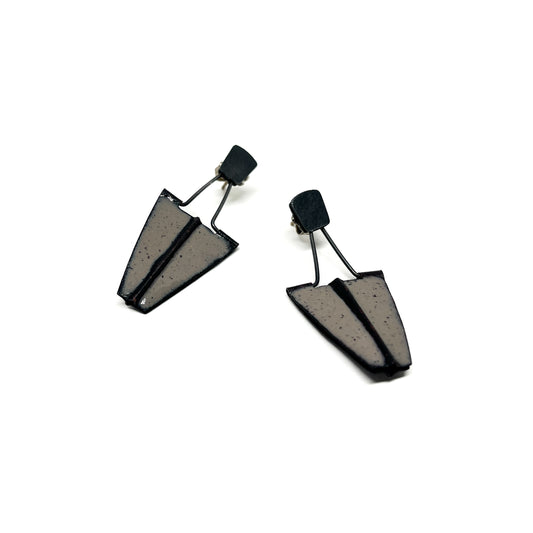 Folded Enamel Package Earrings