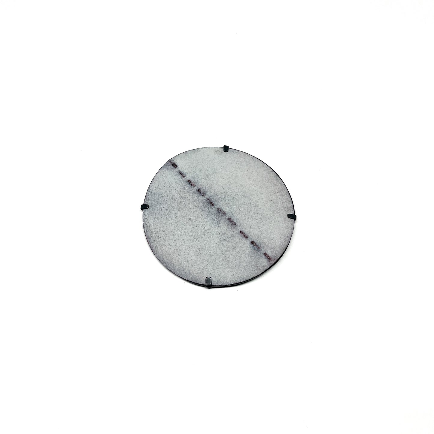 Stitched Line Sand Dollar Brooch #2