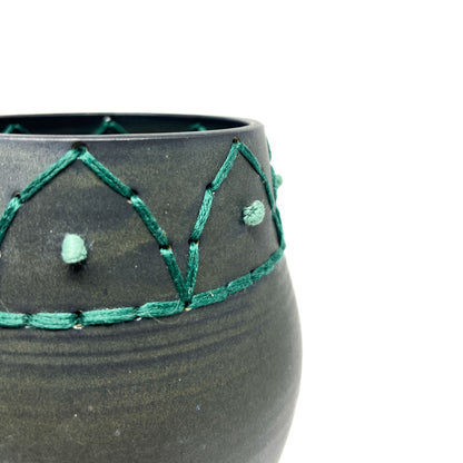 Porcelain Embroidered Vessel #3