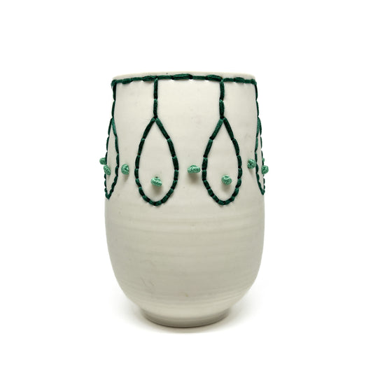 Porcelain Embroidered Vessel #4