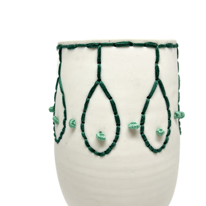 Porcelain Embroidered Vessel #4