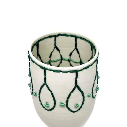 Porcelain Embroidered Vessel #4