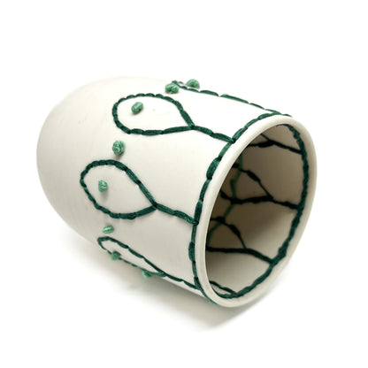 Porcelain Embroidered Vessel #4
