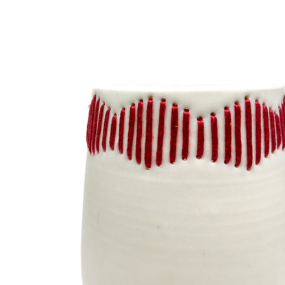 Porcelain Embroidered Vessel #6