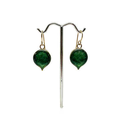 Small Teal Drop Earrings