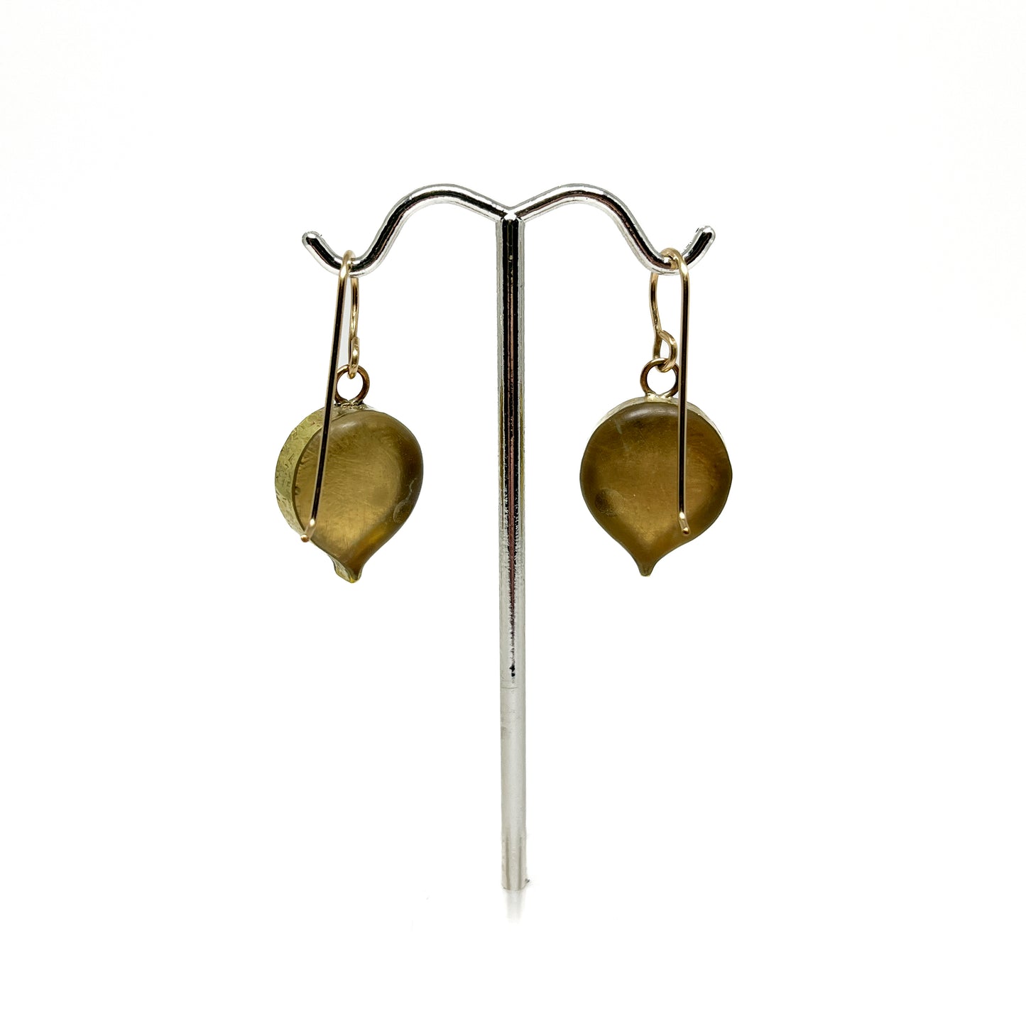 Small Teal Drop Earrings