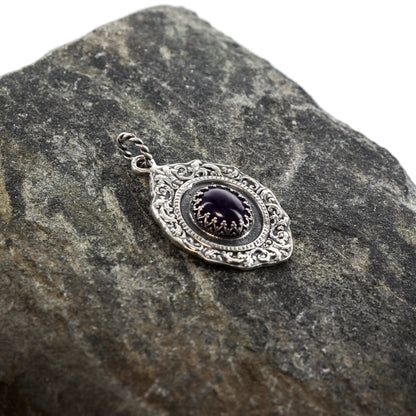 Amethyst Antique Frame Pendant