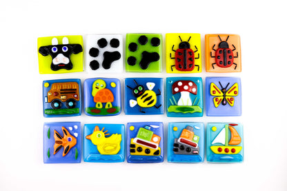 Fused Glass Magnets - 3 for $50