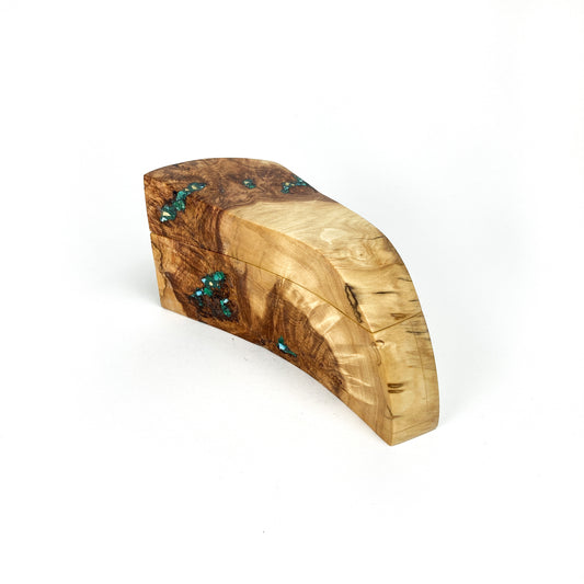Inlaid Poplar Burl Box #2607