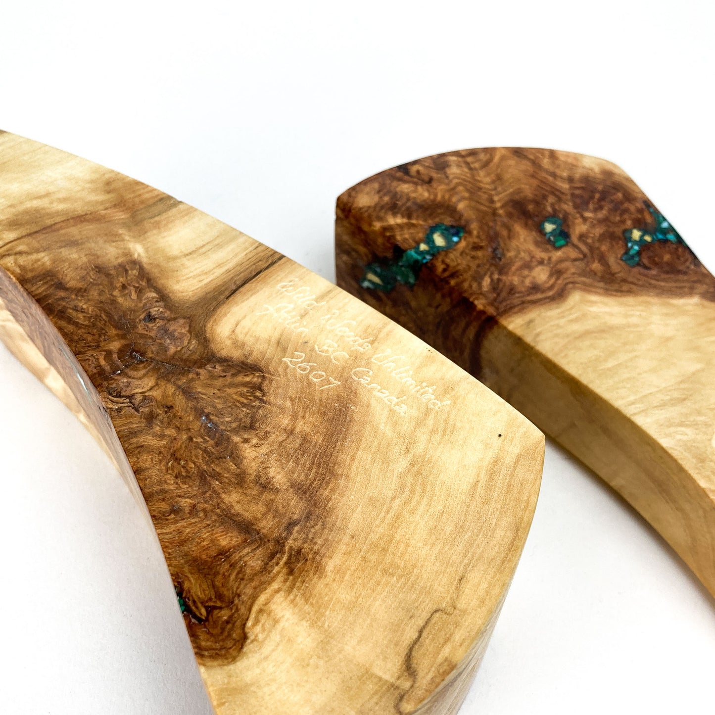 Inlaid Poplar Burl Box #2607