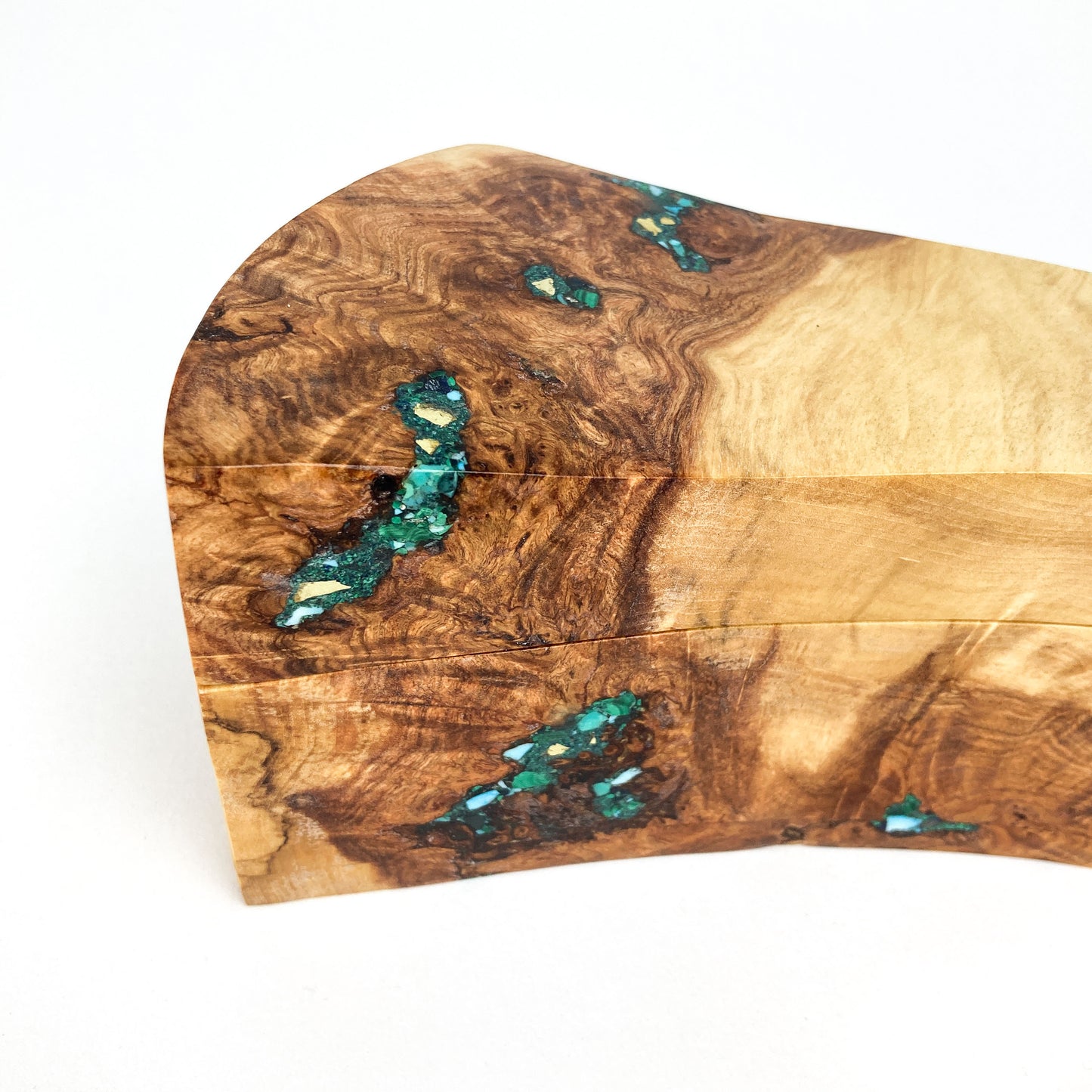 Inlaid Poplar Burl Box #2607
