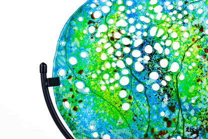 "Below the Breakers" Fused Glass Mandela