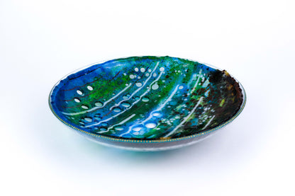 "Held By Our Mother" Fused Glass Vessel