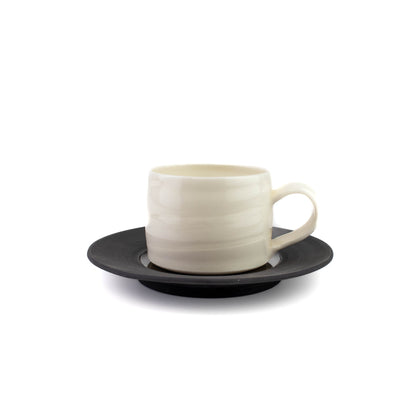 Porcelain Espresso Cup and Saucer