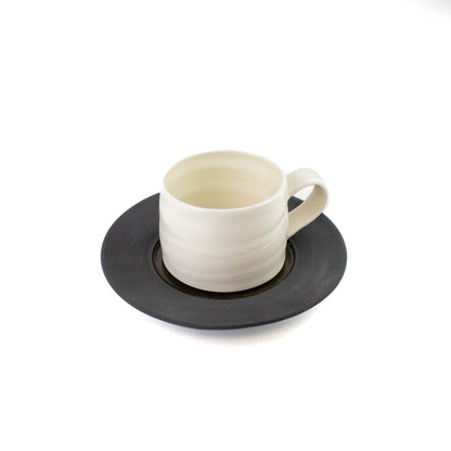 Porcelain Espresso Cup and Saucer