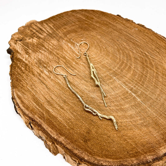 Bronze Root Earrings