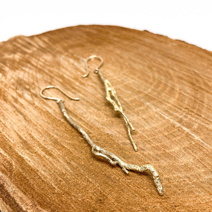 Bronze Root Earrings