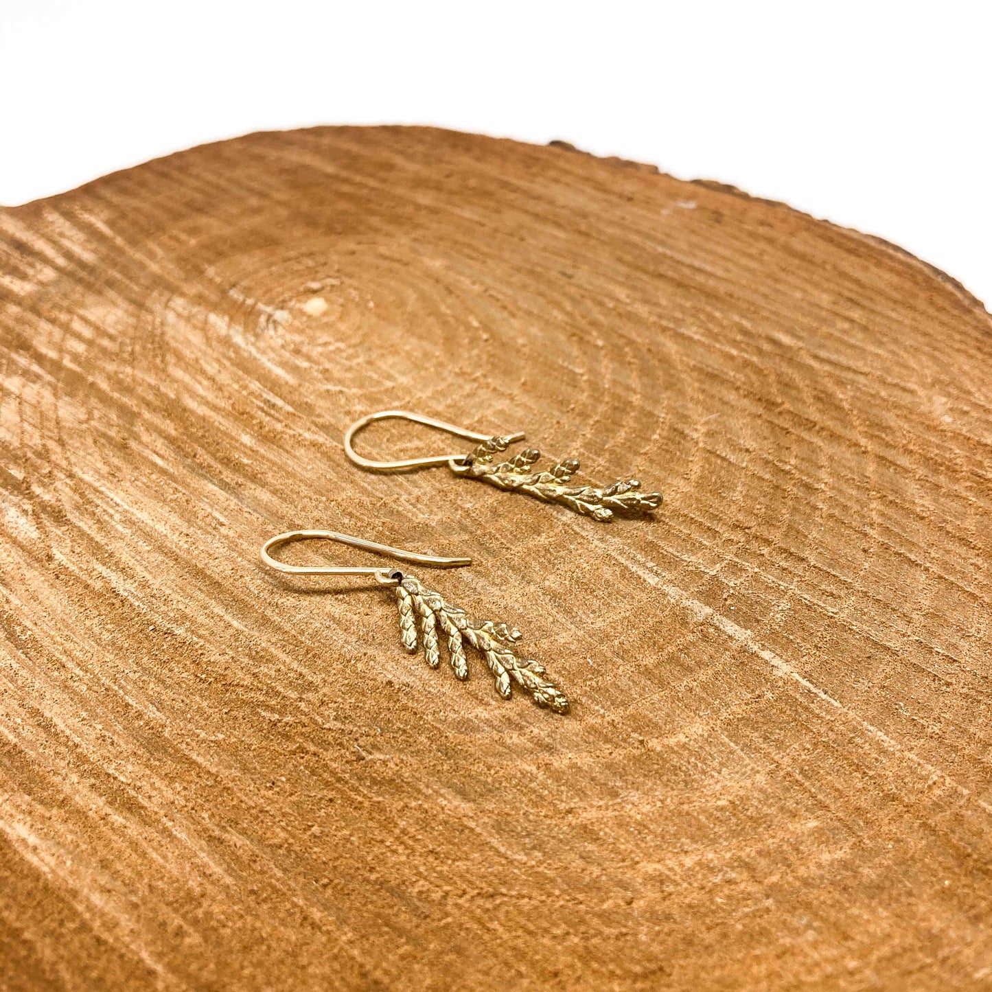 Summer Cedar Branch Earrings