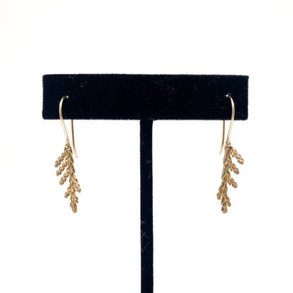 Summer Cedar Branch Earrings