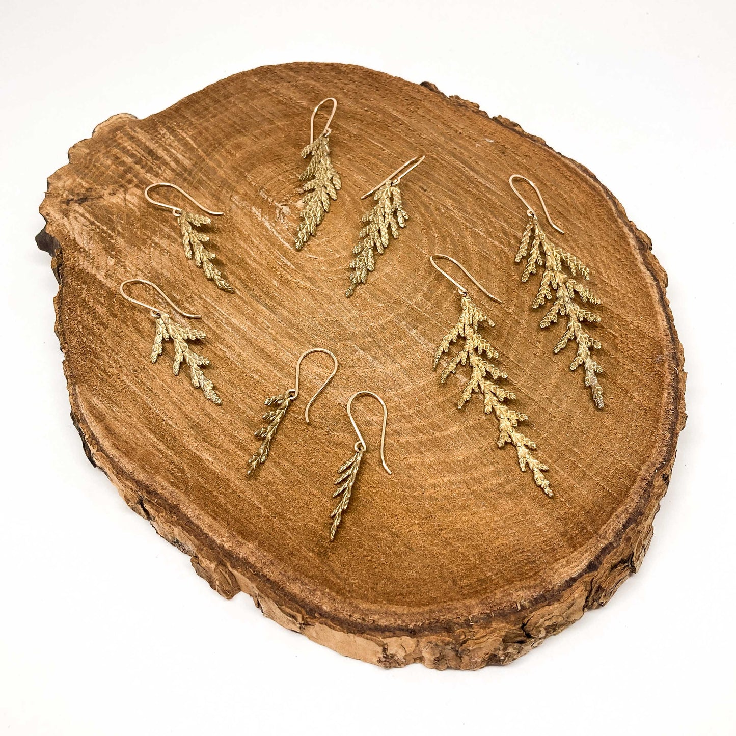 Summer Cedar Branch Earrings