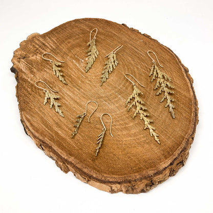 Summer Cedar Branch Earrings