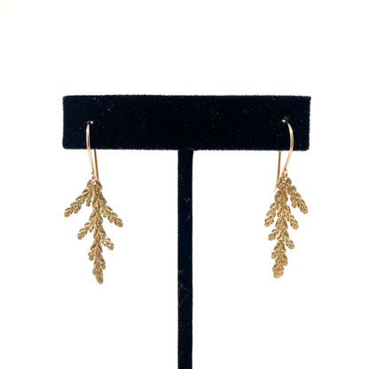 Summer Cedar Branch Earrings