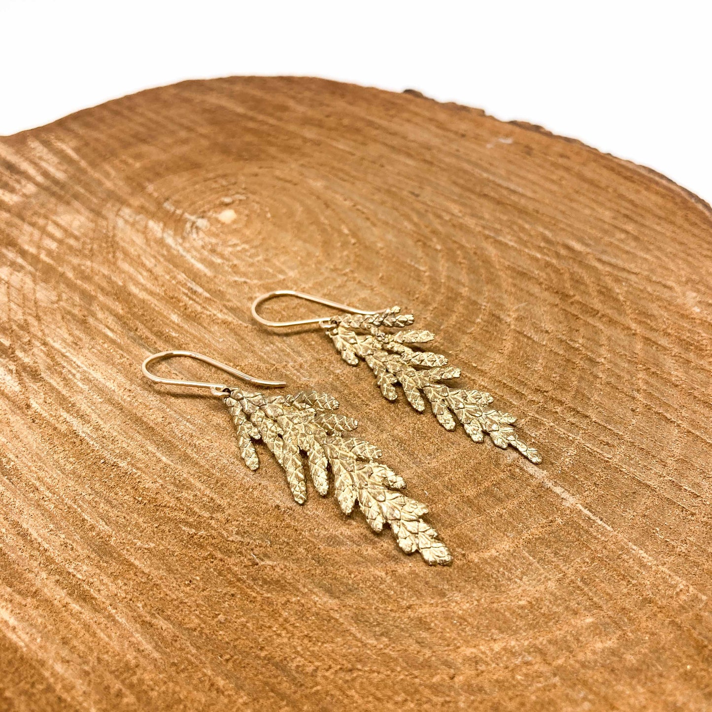 Summer Cedar Branch Earrings
