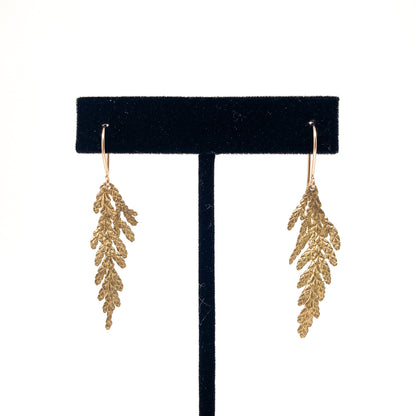Summer Cedar Branch Earrings