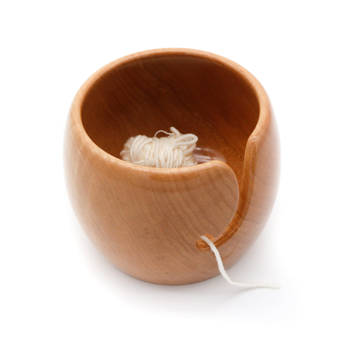 Yarn Bowl with Curved Groove #2515