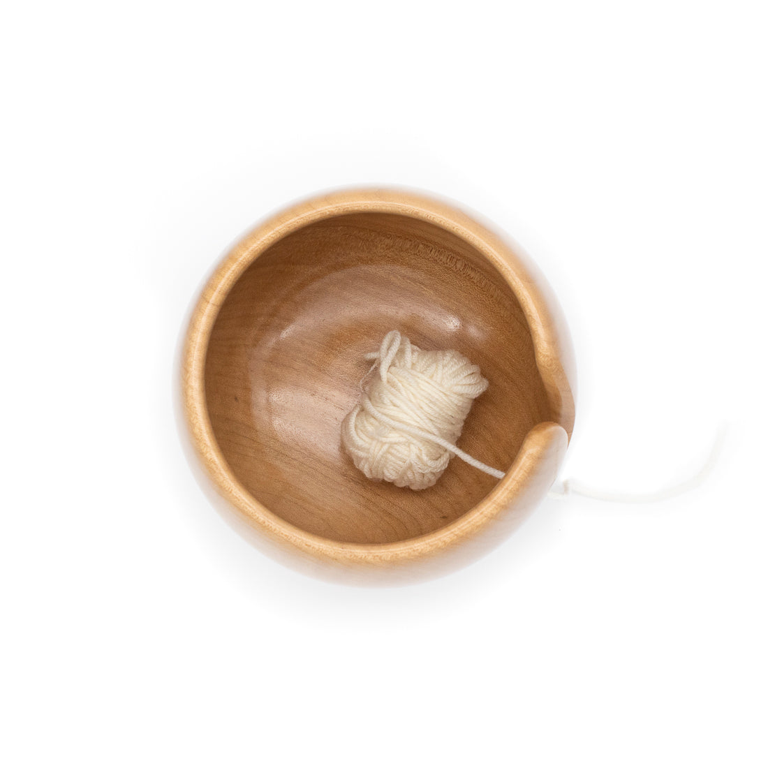 Yarn Bowl with Curved Groove #2515