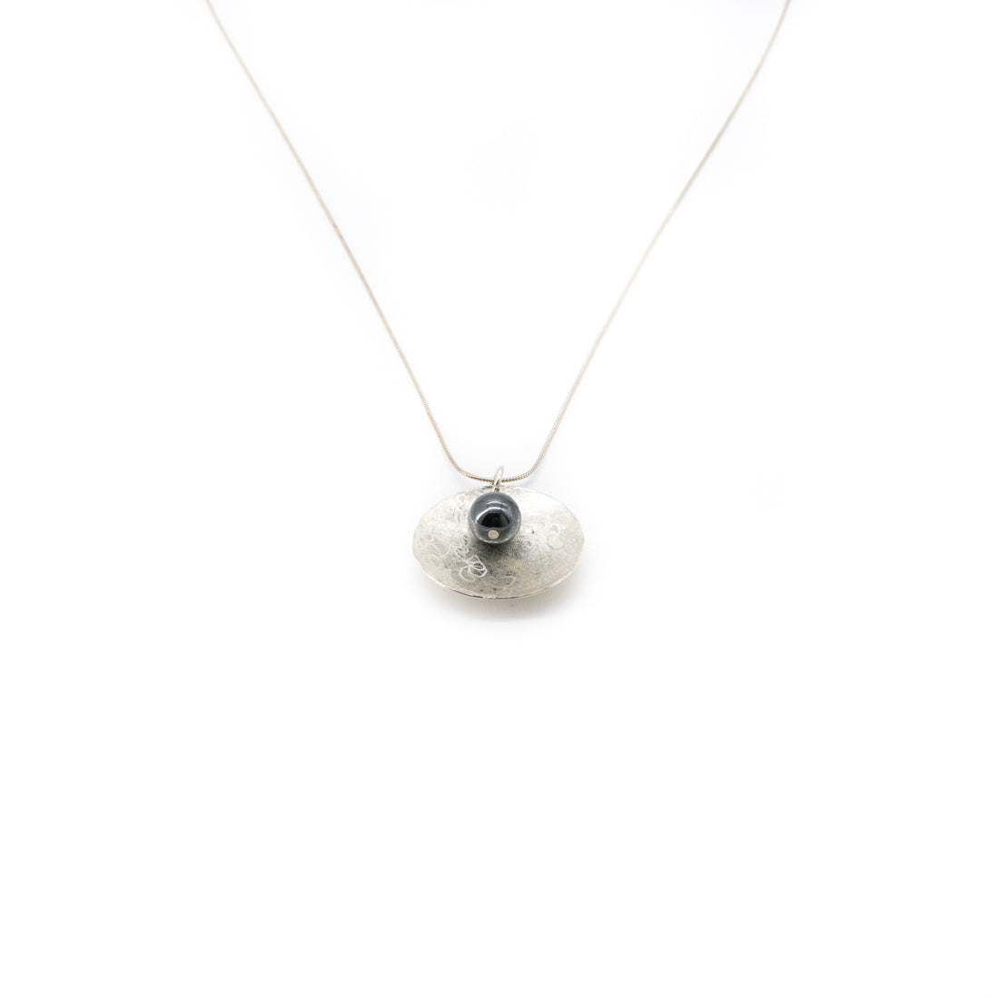 Balance Scribble Disc Necklace