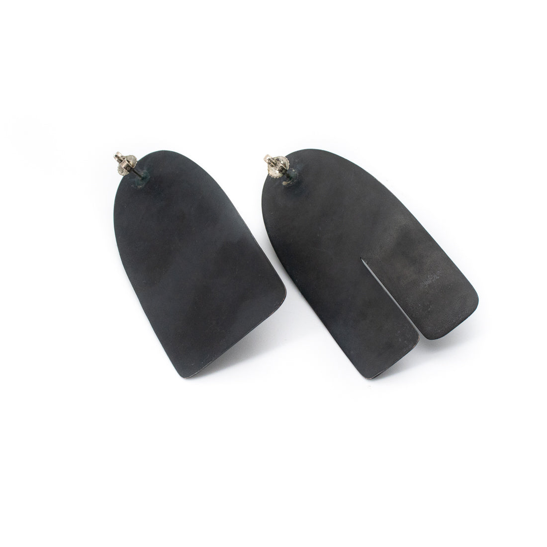 Carbon Asymetrical Earrings