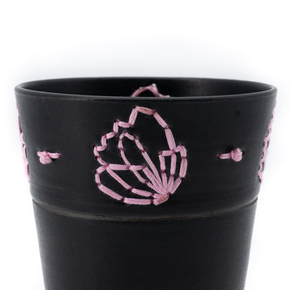 Floral Embroidered Vessels