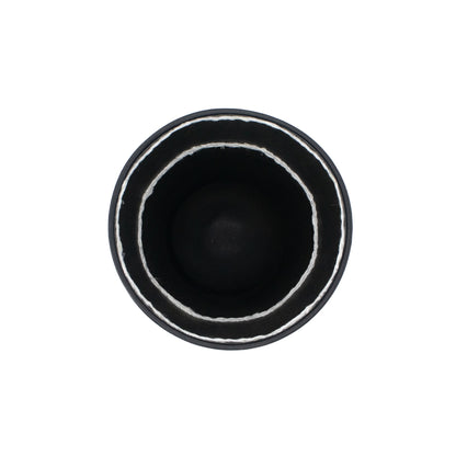 Black and White Embroidered Vessel #8