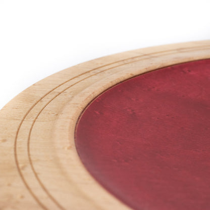 Birdseye Maple Plated Dyed Red #1873
