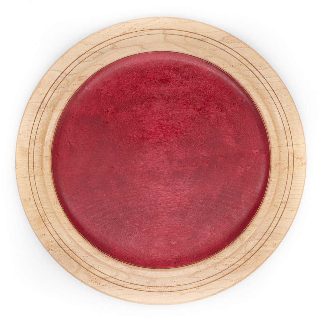 Birdseye Maple Plated Dyed Red #1873