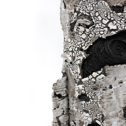 White Gold Whispers Ceramic Vase