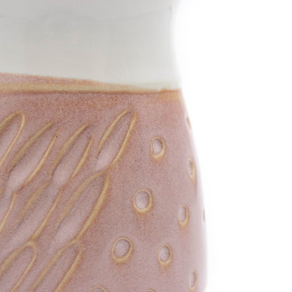 Carved Pink Mug