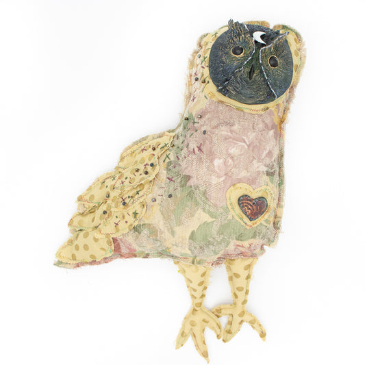 "Sasha" Rose Tapestry Owl
