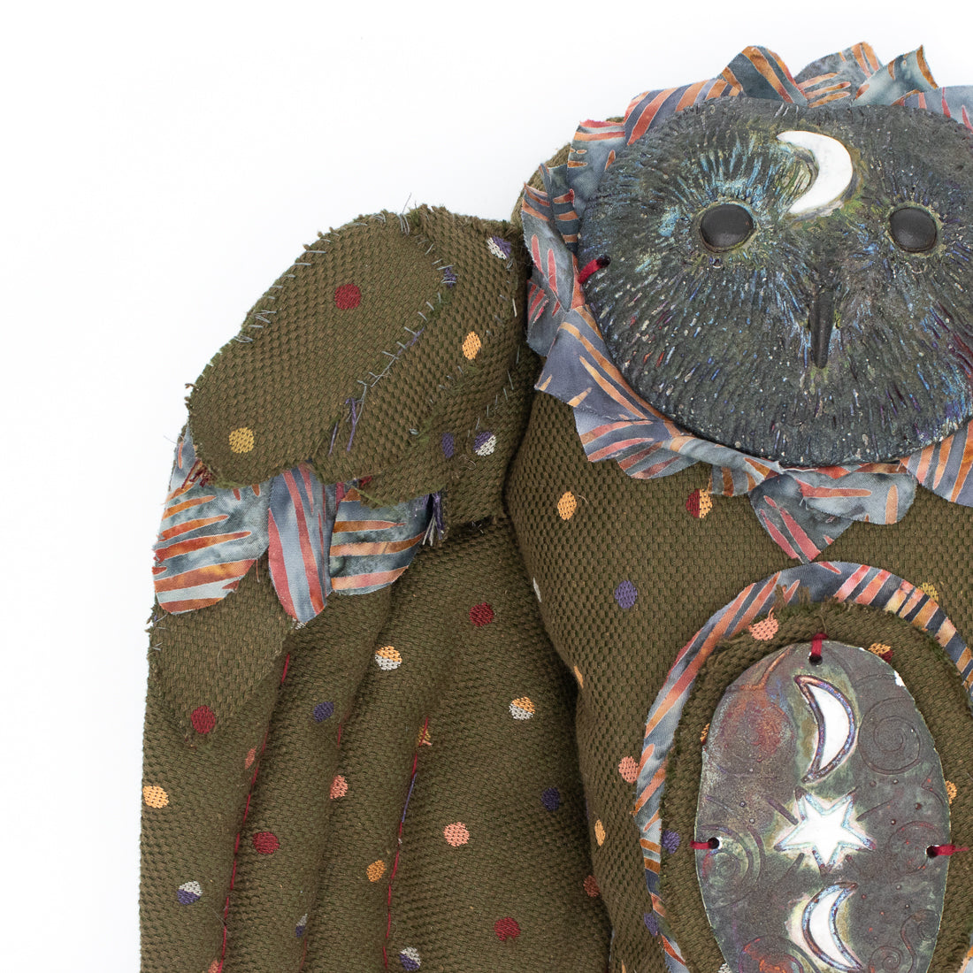 "Yume" Textile Owl with Dots