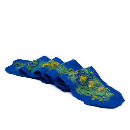 Ultramarine Blue Merino Wool Scarf
