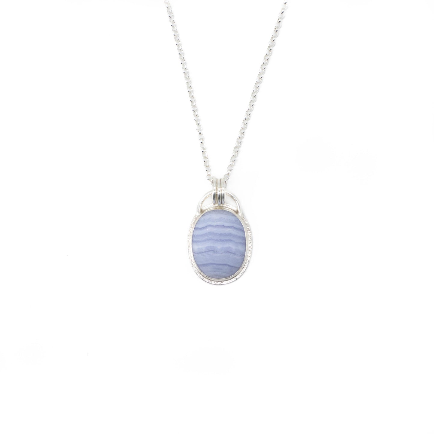Blue Lace Agate Pendant
