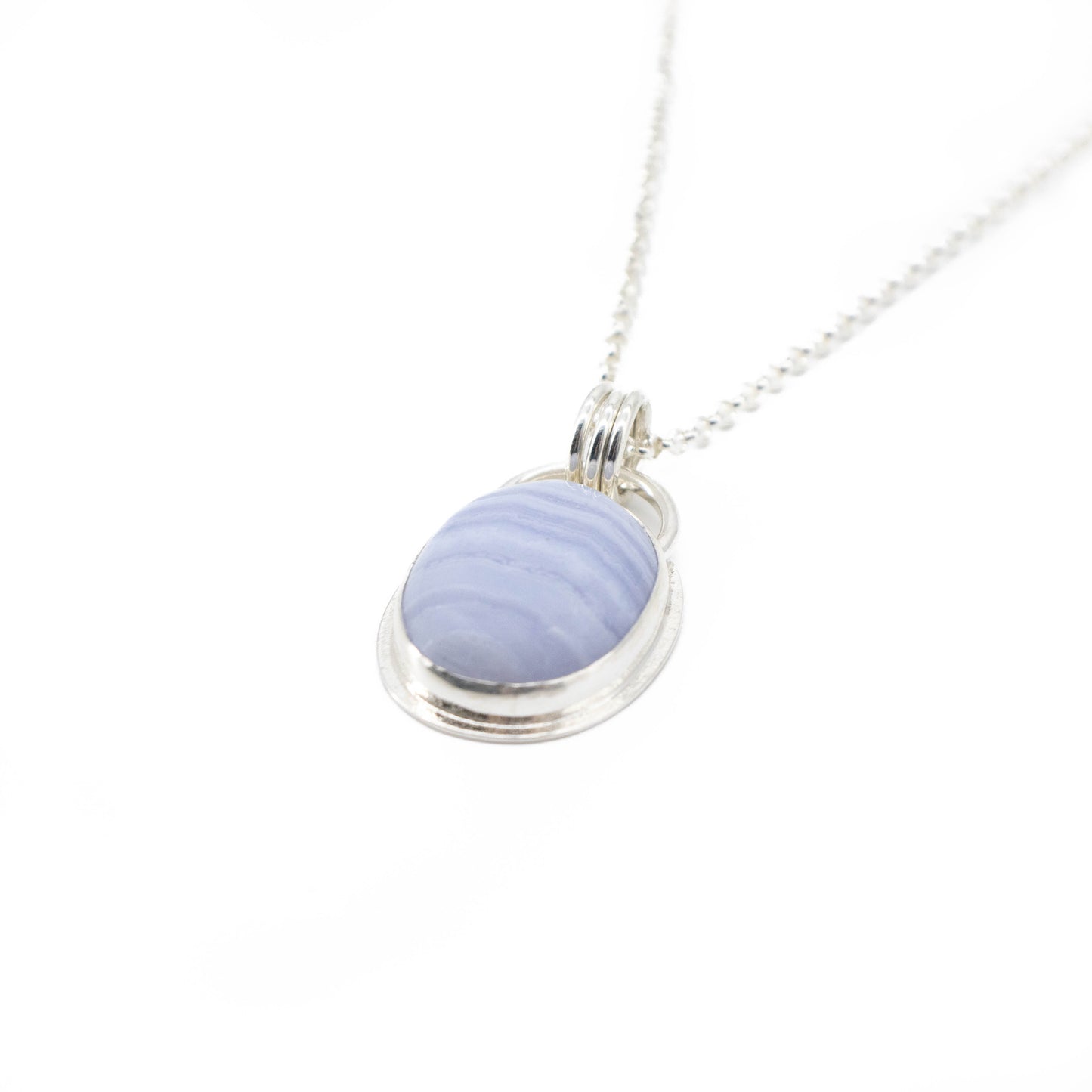 Blue Lace Agate Pendant