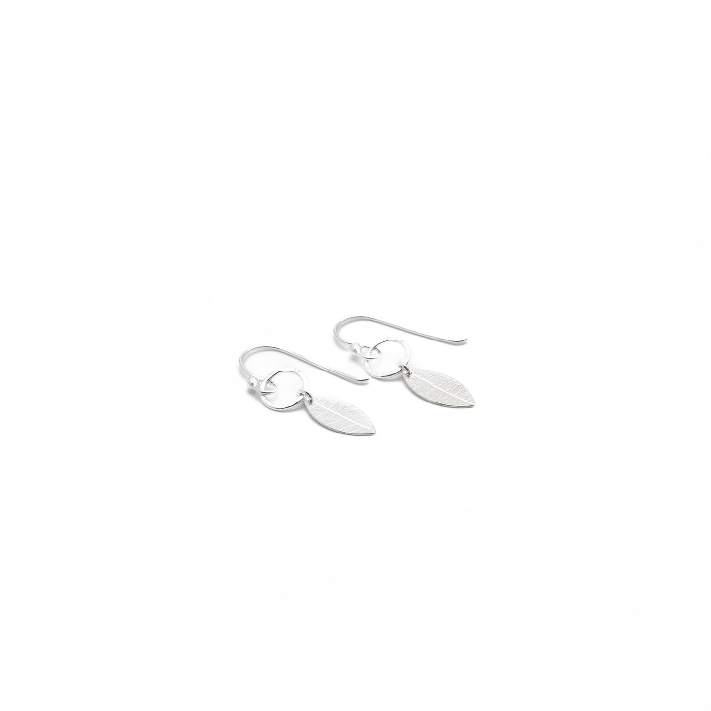 Leaf & Circle Earrings