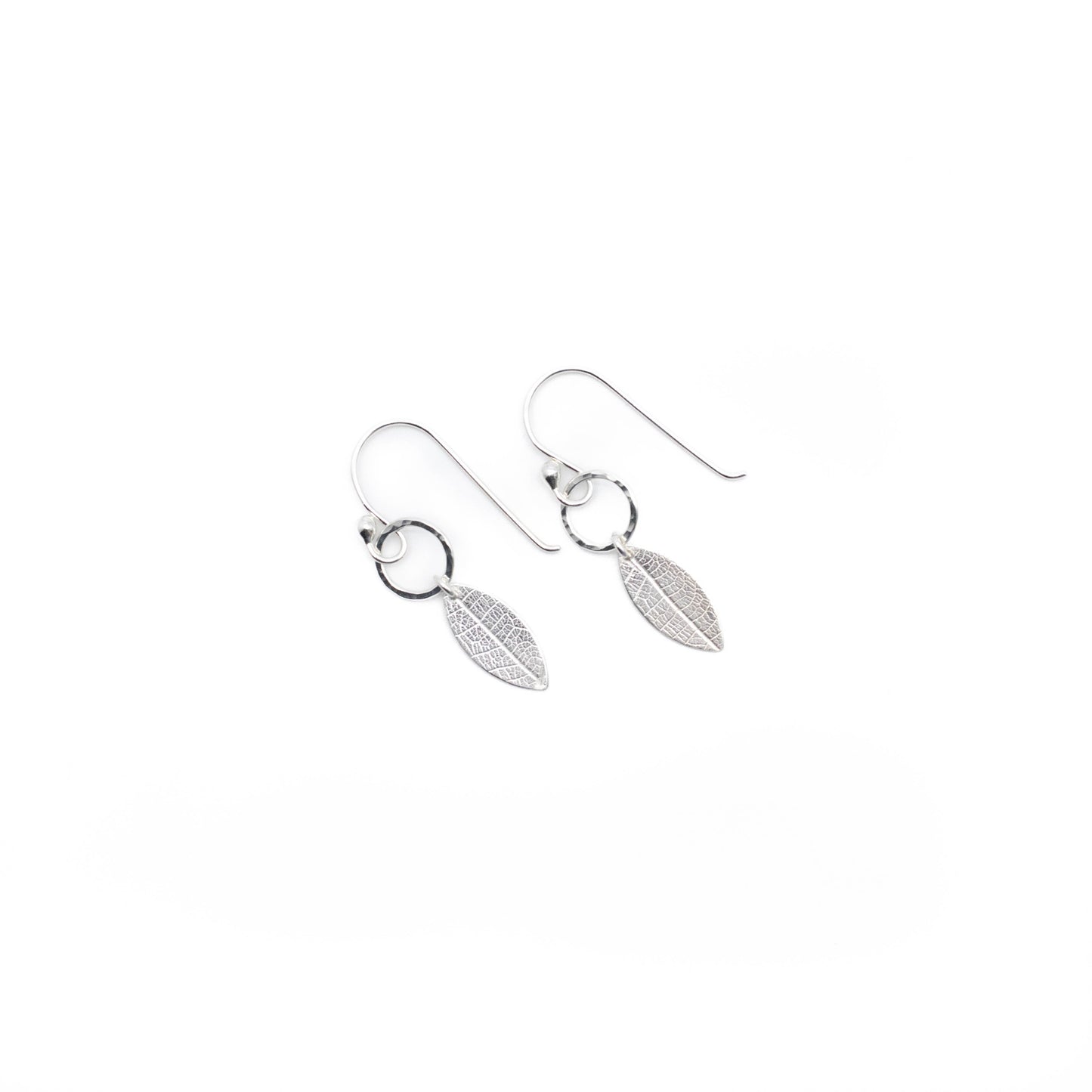 Leaf & Circle Earrings
