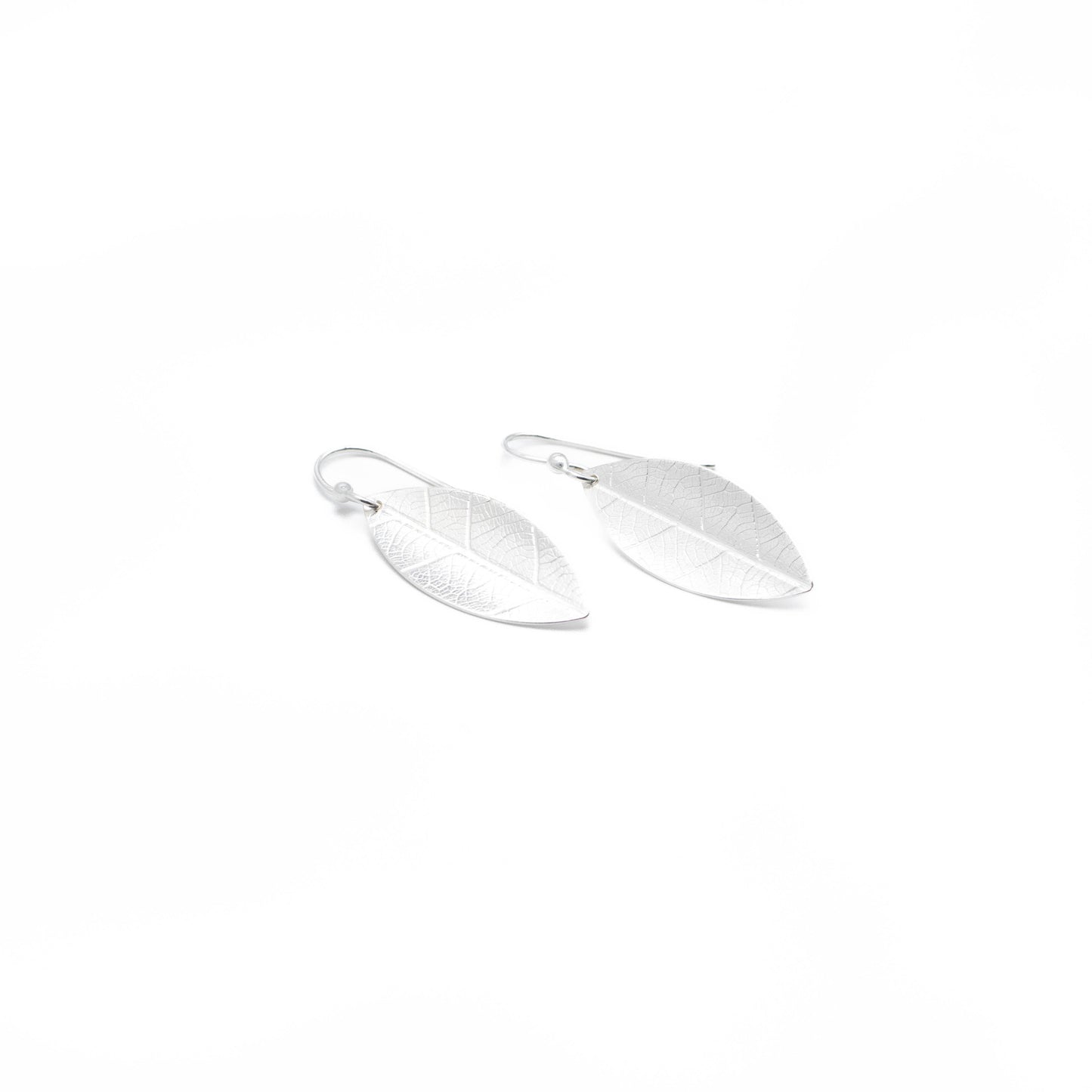 Leaf & Circle Earrings
