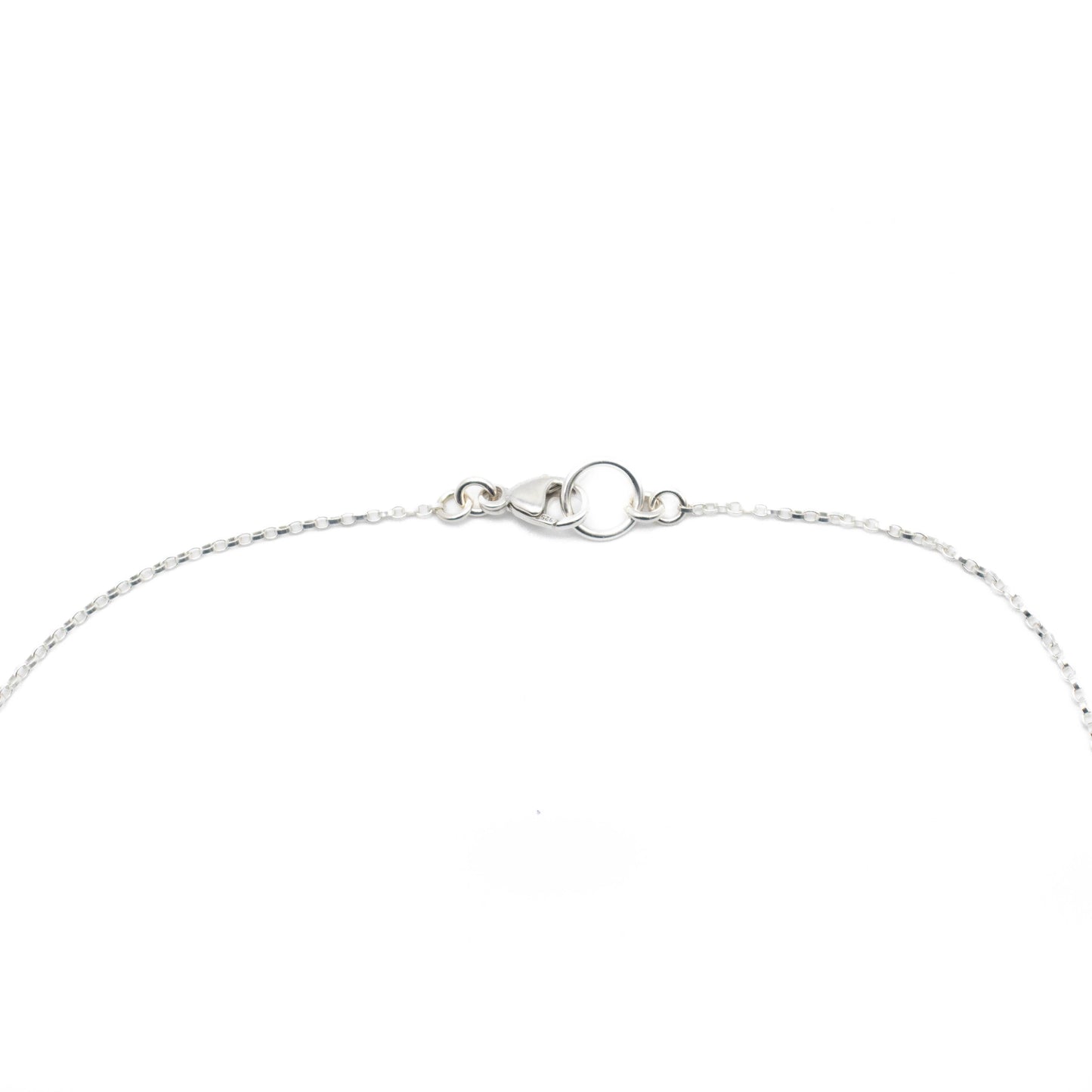Leaf Print Disc Charm Necklace
