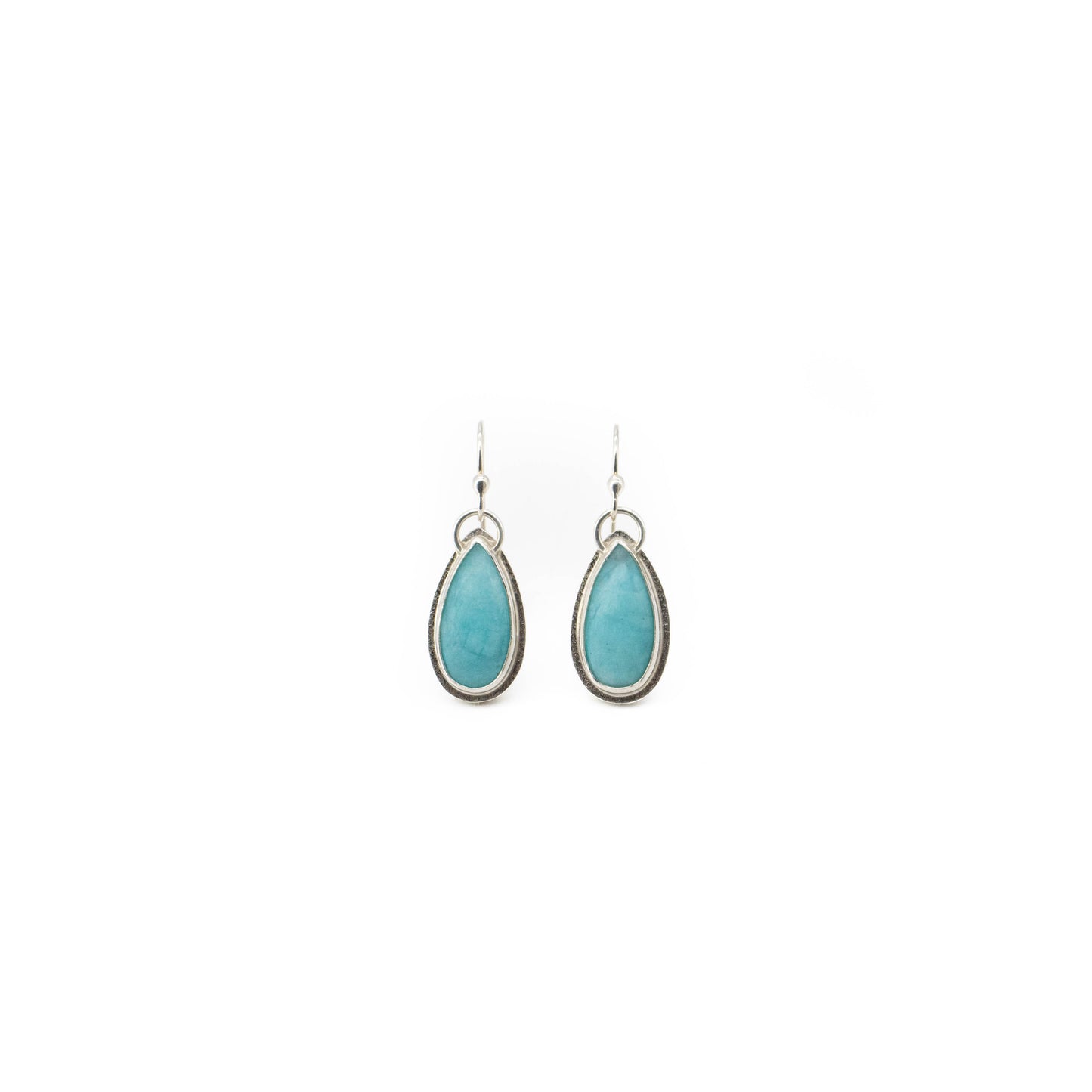 Amazonite teardrop earrings