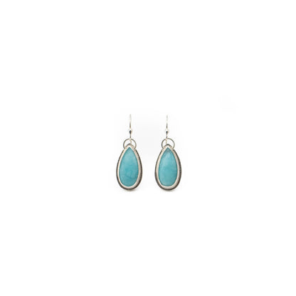 Amazonite teardrop earrings